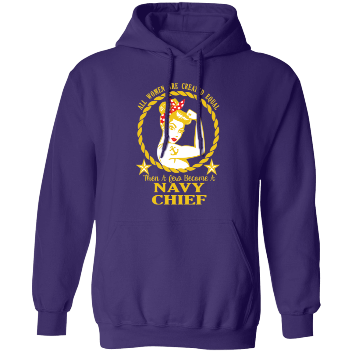 Navy Girl V2 Pullover Hoodie