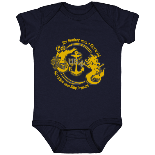 Me Mother and Father Infant Jersey Bodysuit Onsie