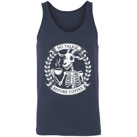 No Talkie Before Coffee Unisex Tank