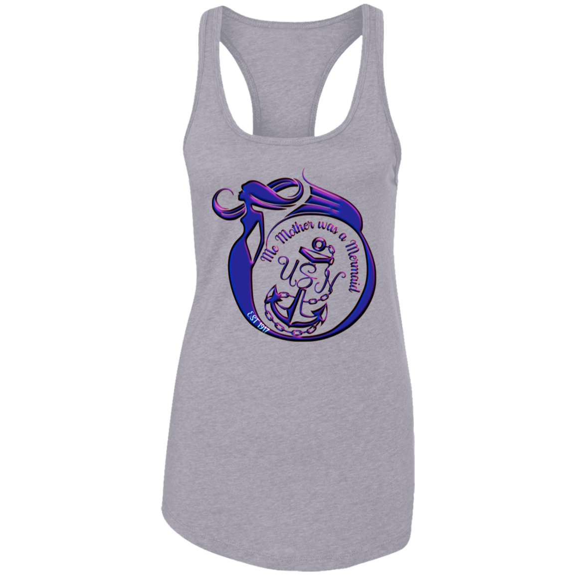 Me Mother Ladies Racerback Tank