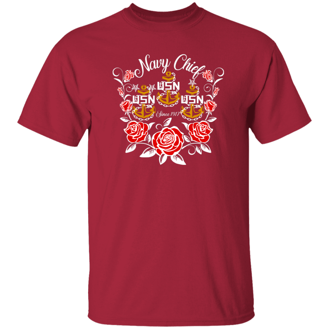 Navy Chief Rose Gold 5.3 oz. T-Shirt