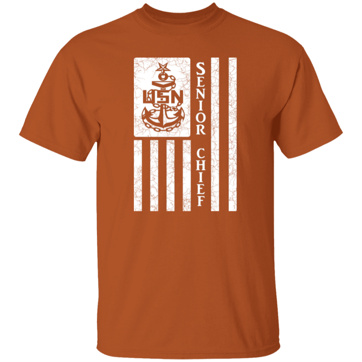 Senior Chief Flag White 5.3 oz. T-Shirt