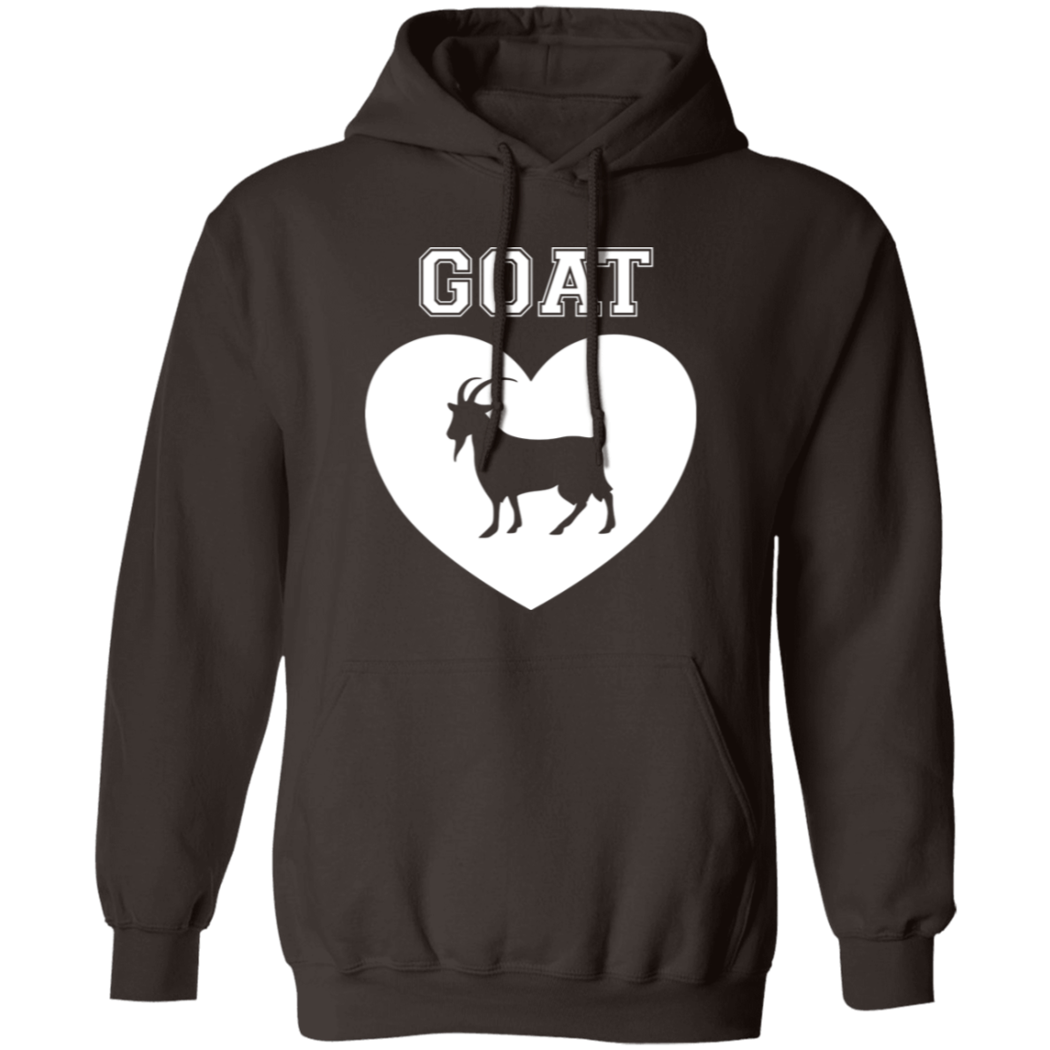 Goat Heart White Pullover Hoodie