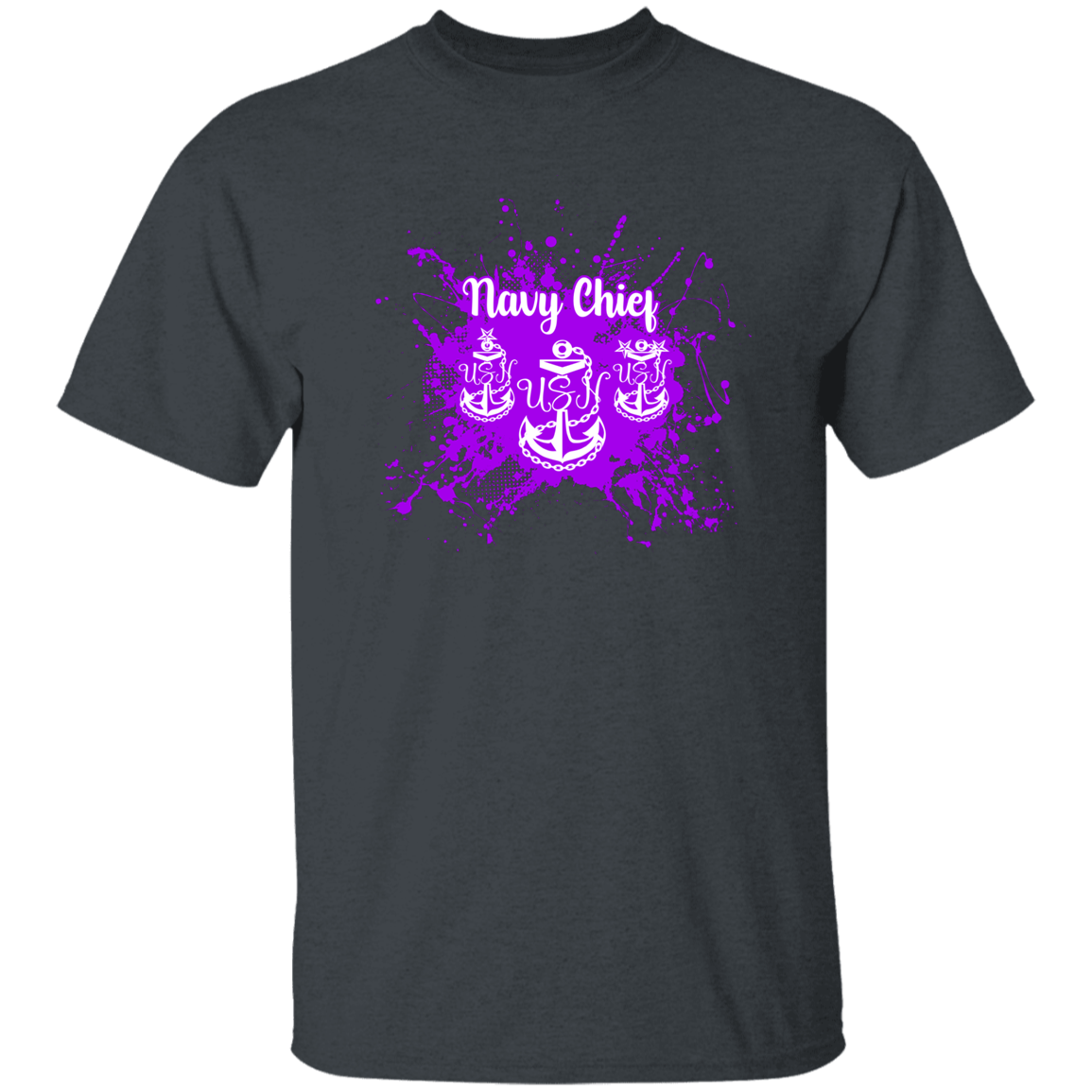 Navy Chief Purple Paint 5.3 oz. T-Shirt