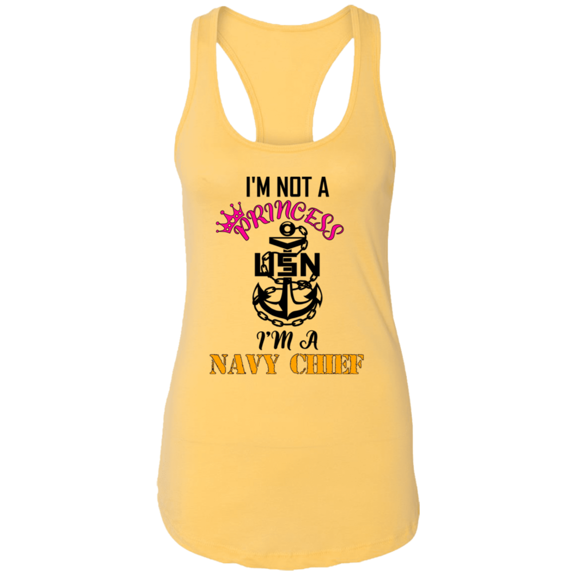 I'm not a Princess V2 Ladies Racerback Tank