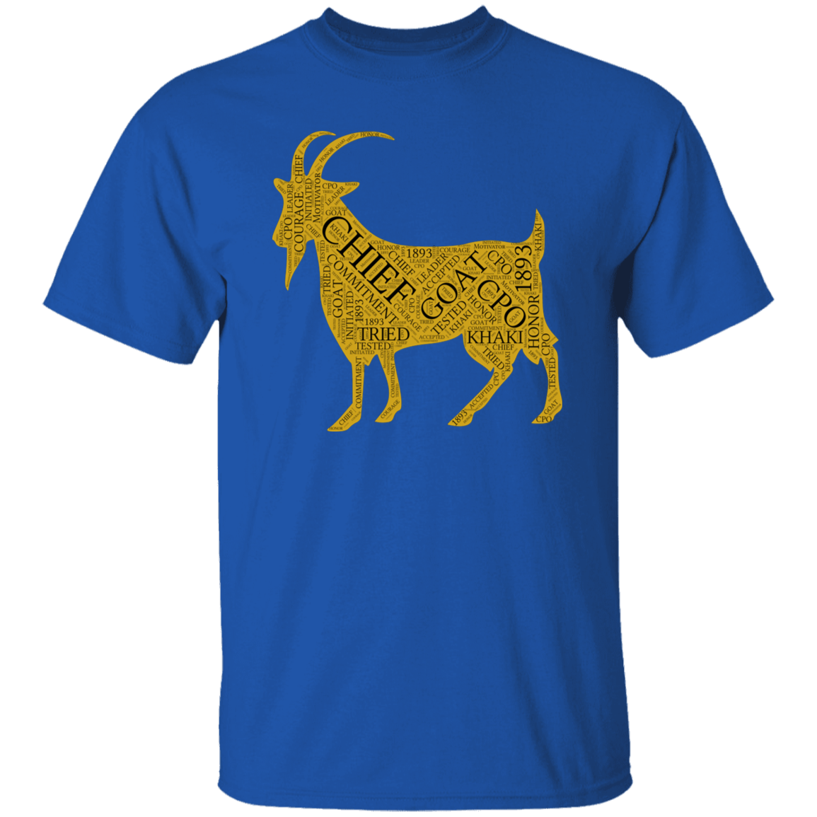 Goat Word Gold 5.3 oz. T-Shirt