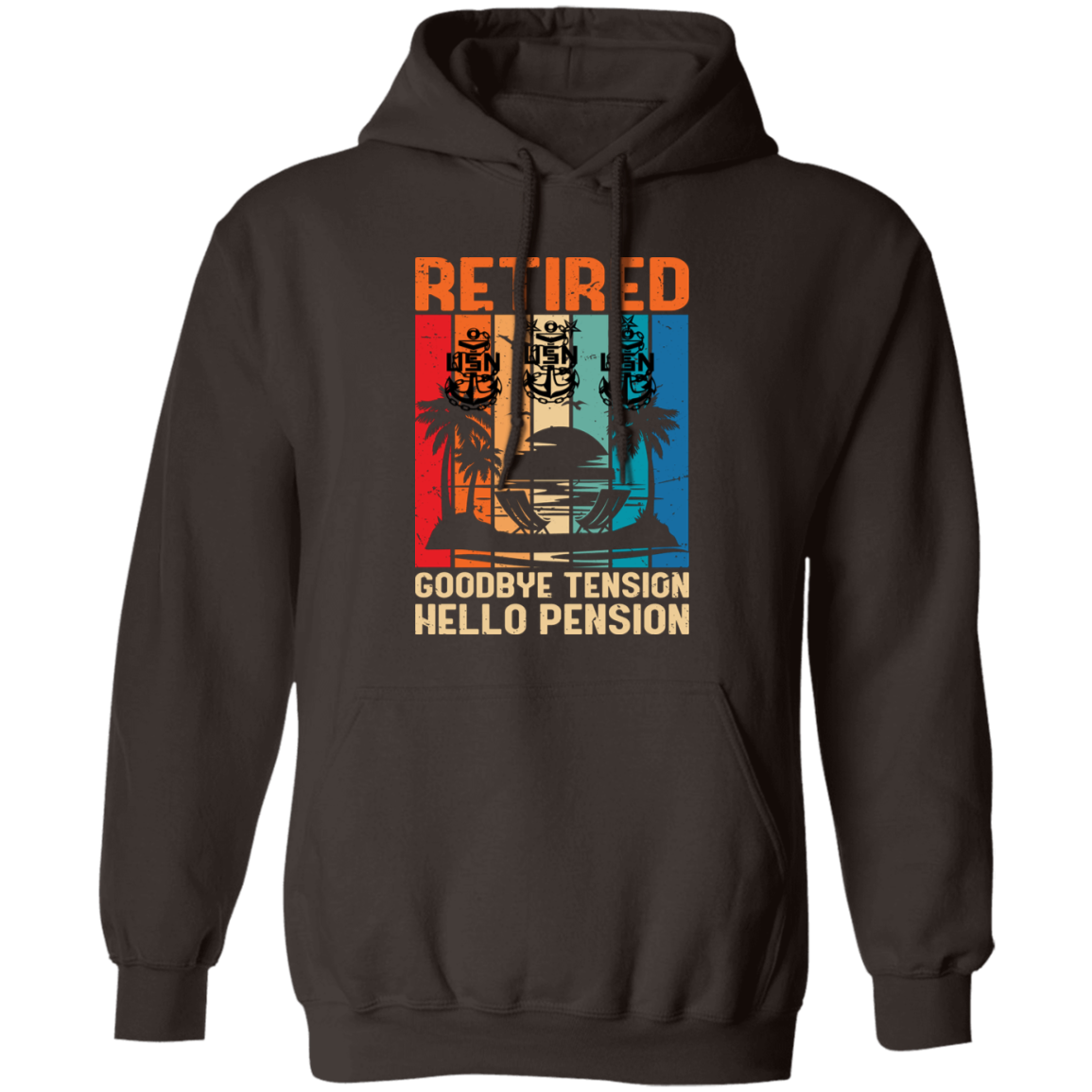 Retired Hello Pension Pullover Hoodie