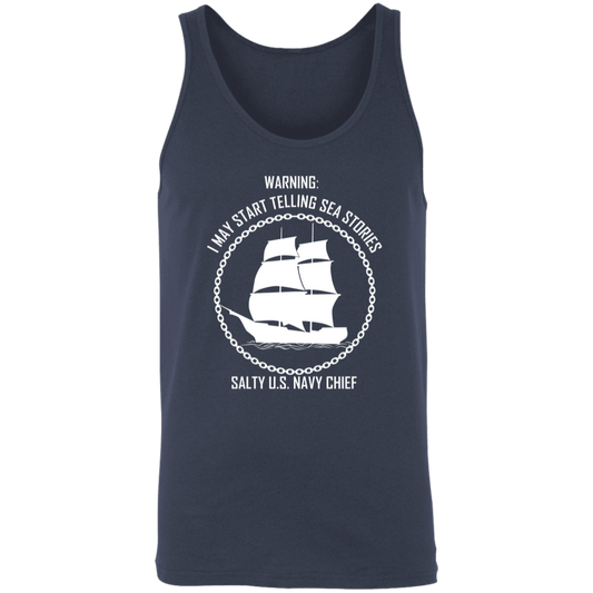 Salty Sea Story White Unisex Tank