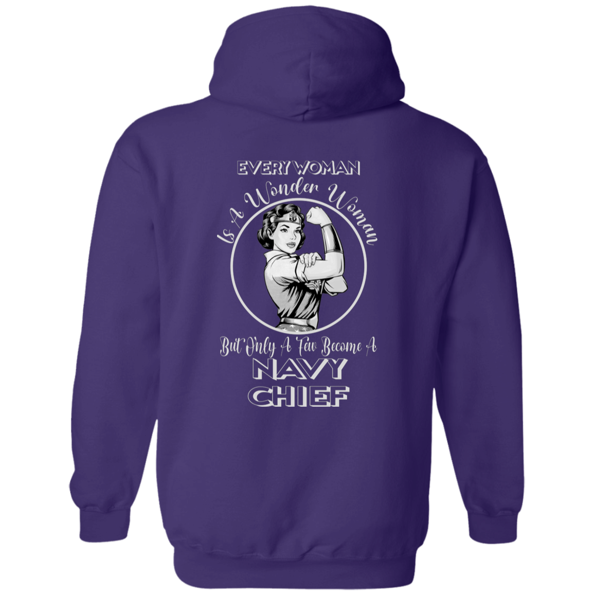Every Wonder Woman BW Pullover Hoodie