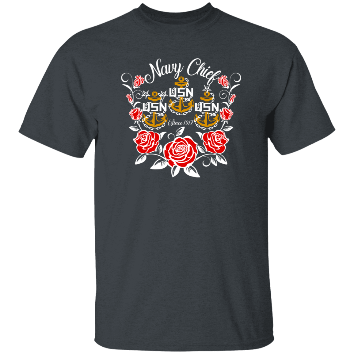 Navy Chief Rose Gold 5.3 oz. T-Shirt