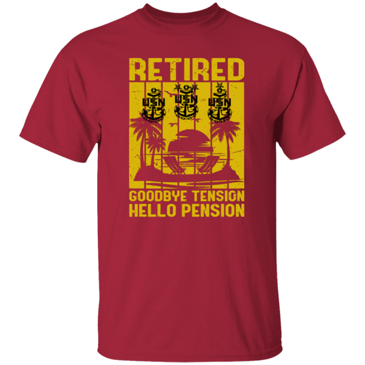 Retired Hello Pension V2 5.3 oz. T-Shirt
