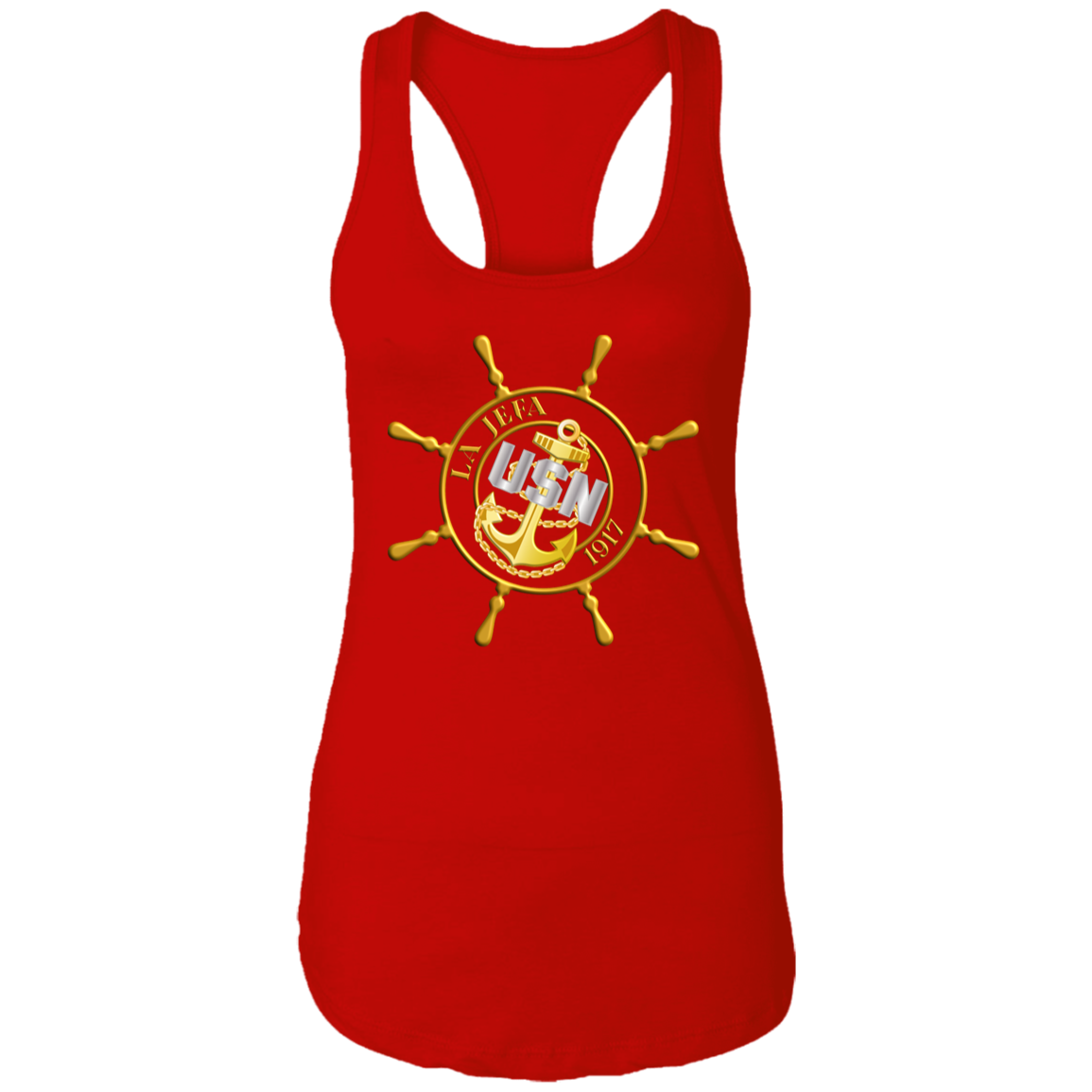 Ships Wheel Jefa Ladies Racerback Tank