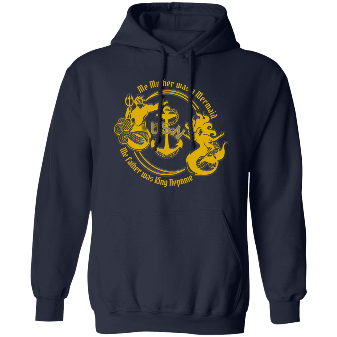 Me Mother and Father Gold Pullover Hoodie