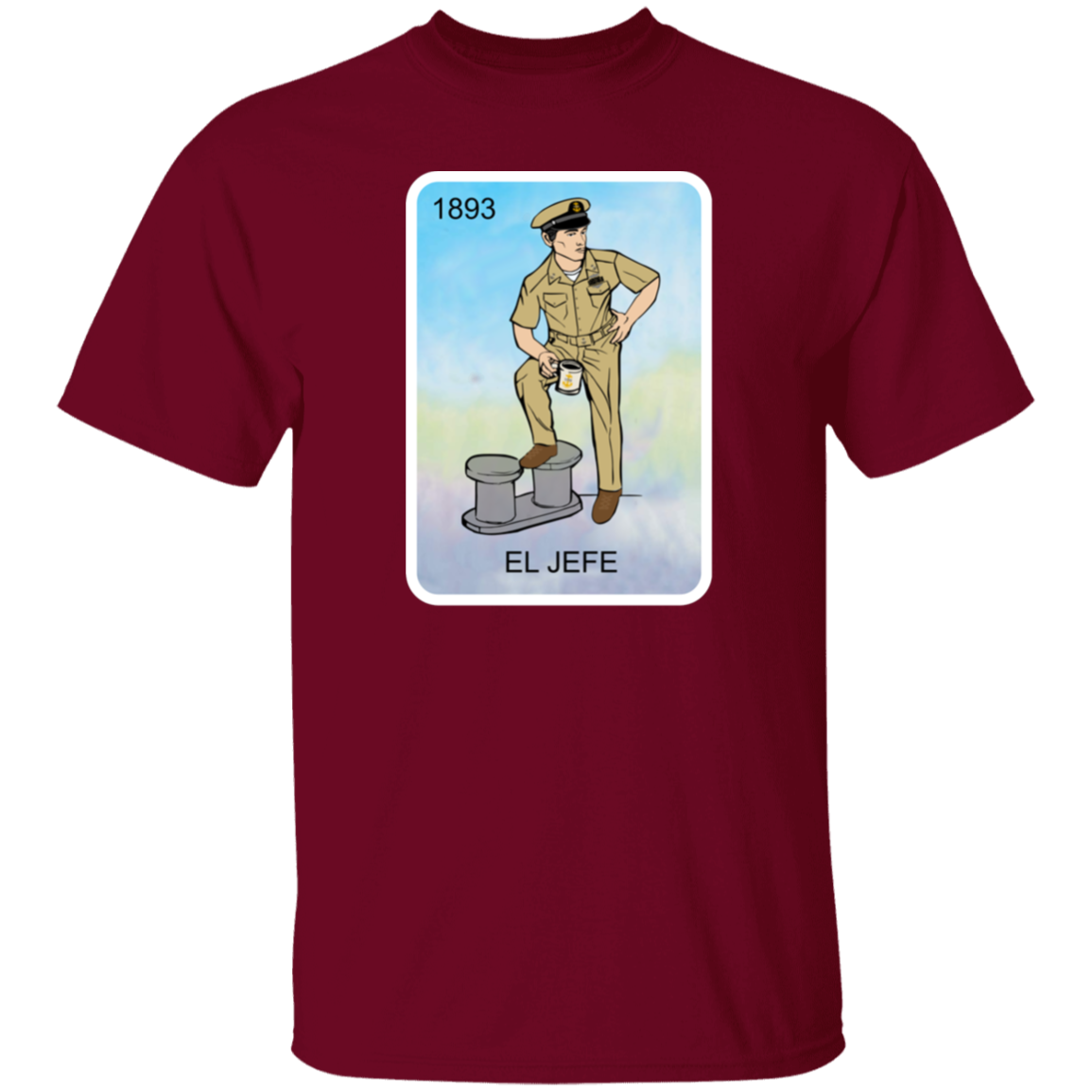 El Jefe Brown Shoe Card 5.3 oz. T-Shirt
