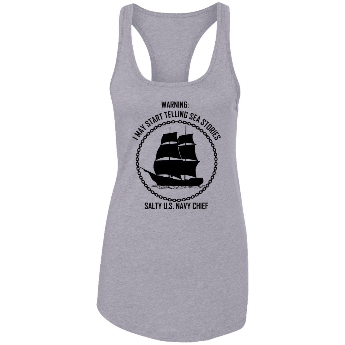 Salty Sea Story Ladies Racerback Tank