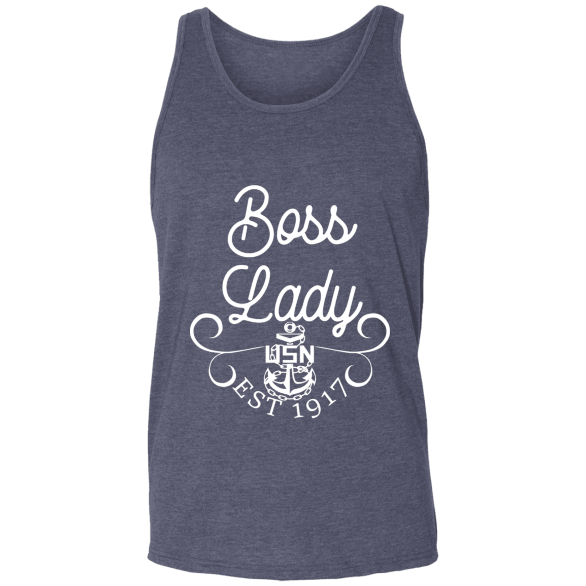 Boss Lady White Design Unisex Tank