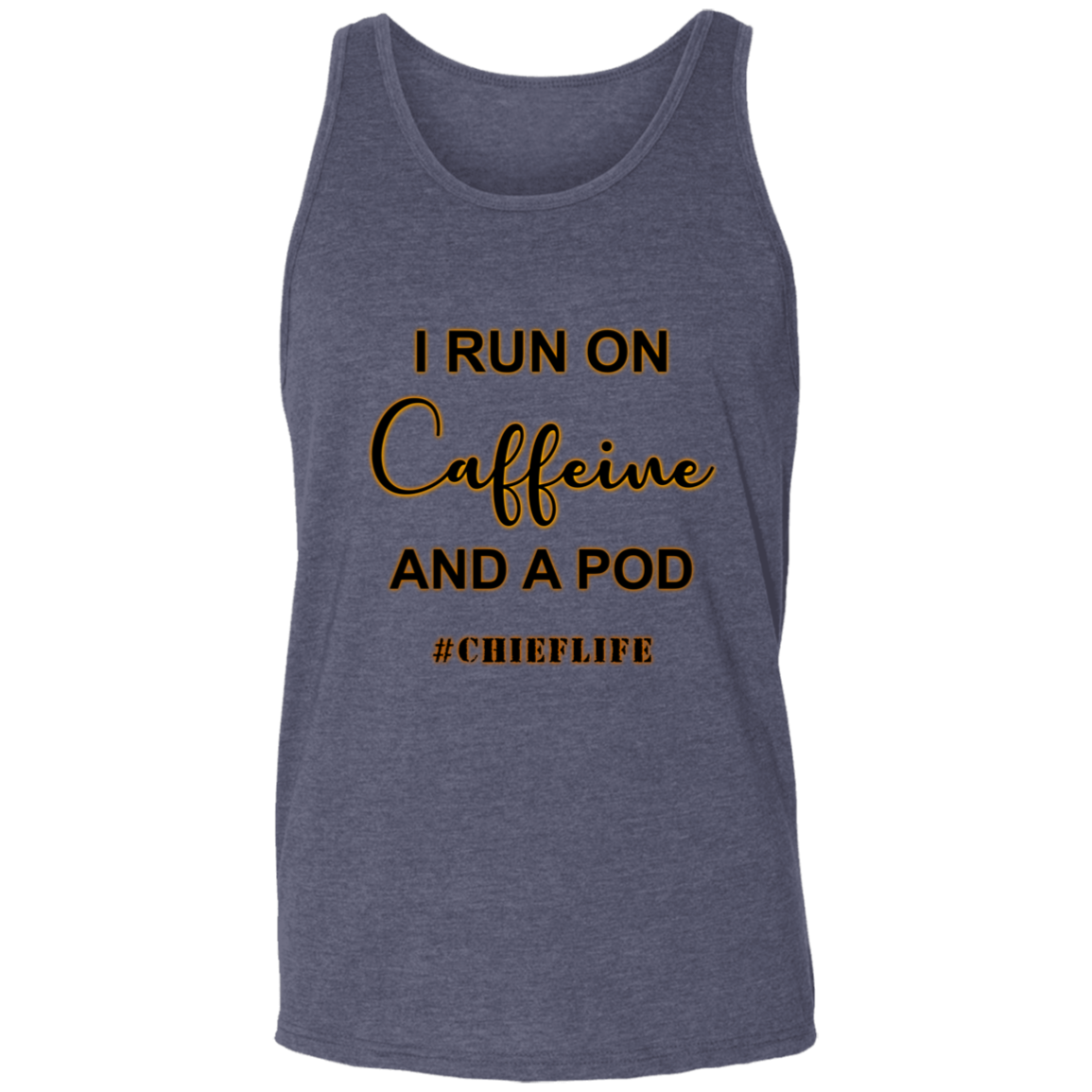 I Run On Caffeine Unisex Tank