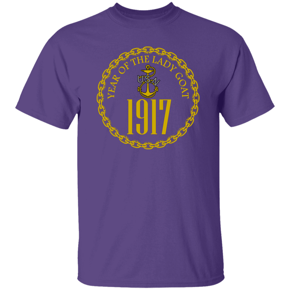 Year of the Lady Goat Gold 5.3 oz. T-Shirt