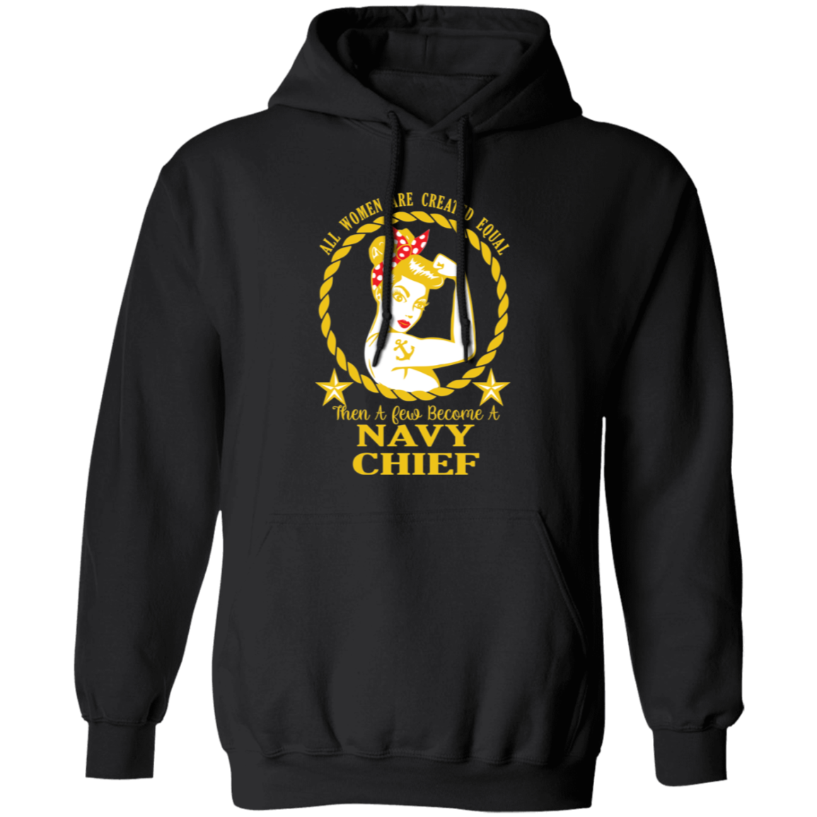 Navy Girl V2 Pullover Hoodie