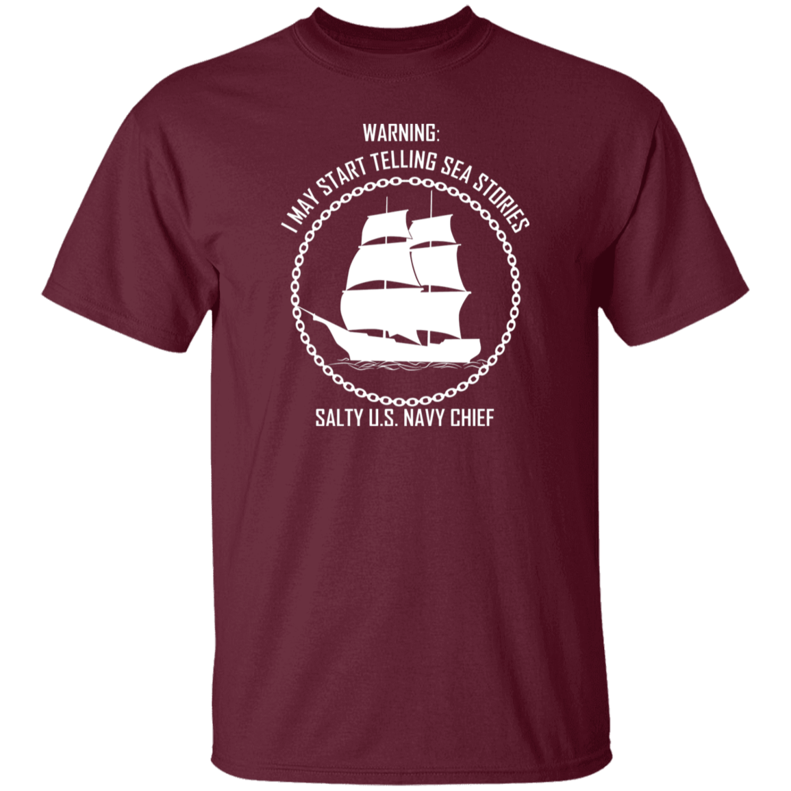 Salty Sea Story White 5.3 oz. T-Shirt