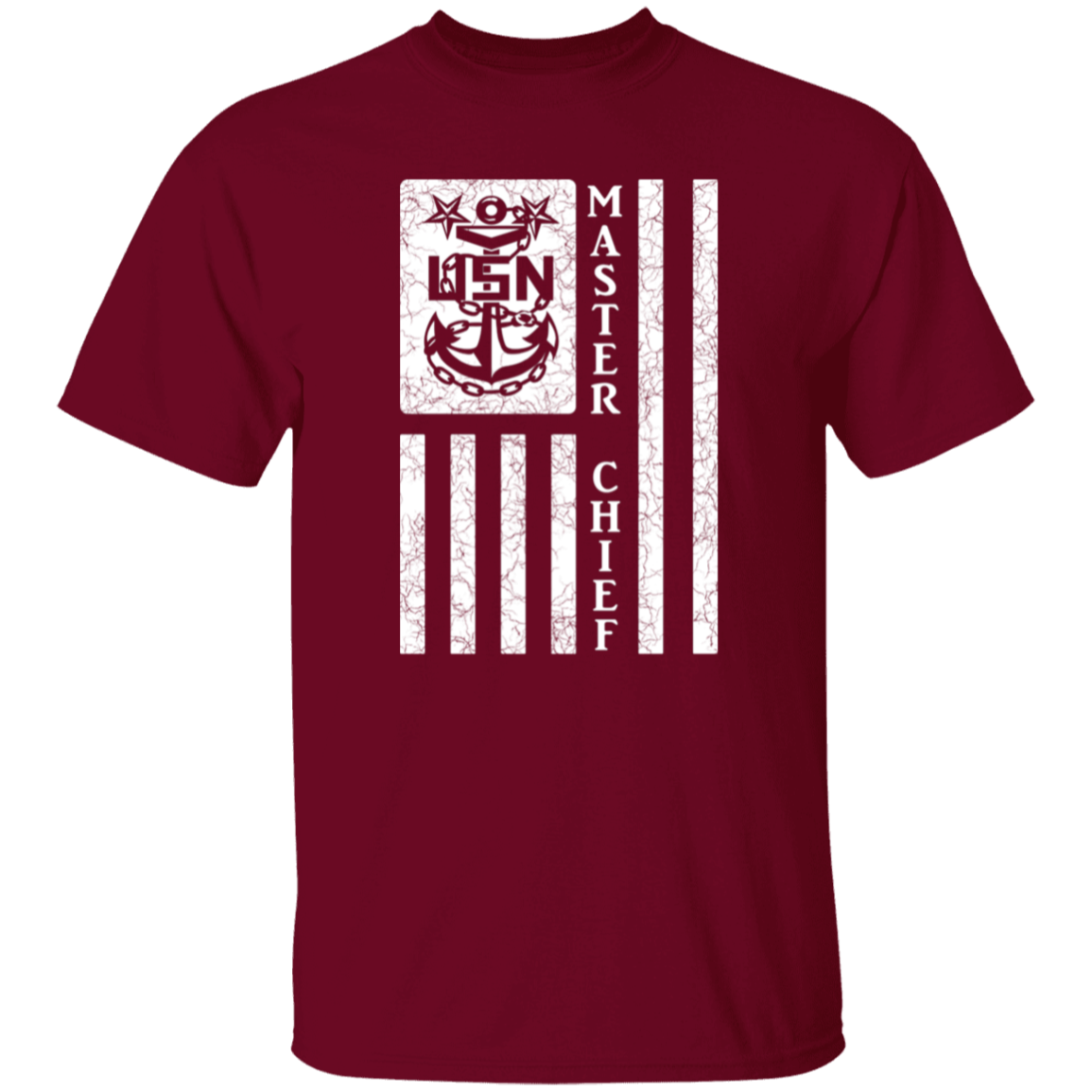 Master Chief Flag White 5.3 oz. T-Shirt