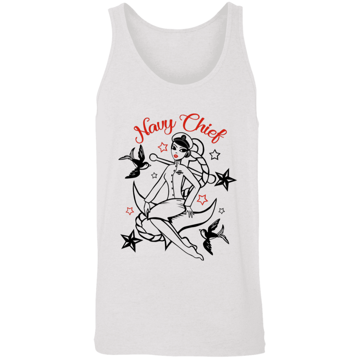 Navy Chief Pin Up Unisex Tank