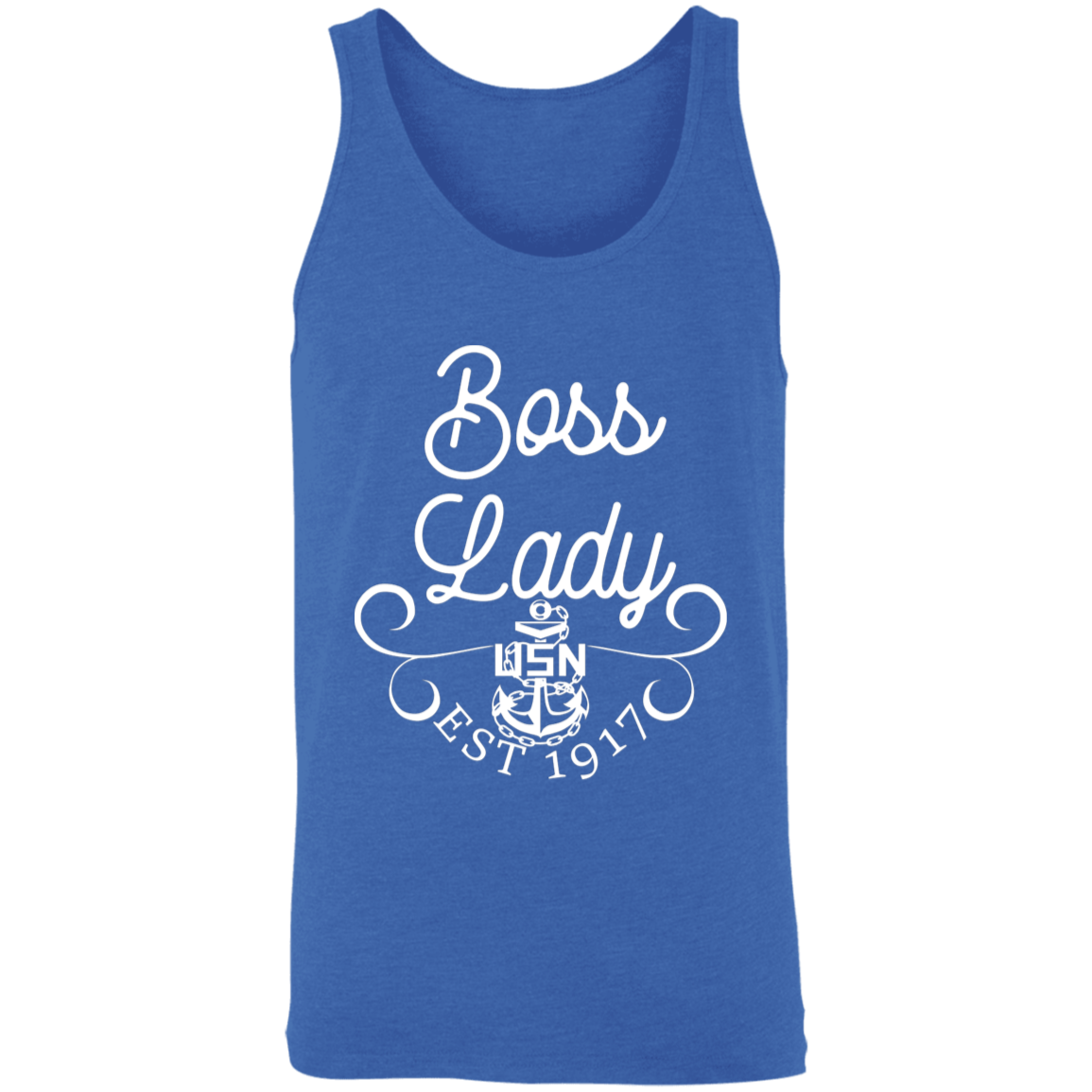 Boss Lady White Design Unisex Tank