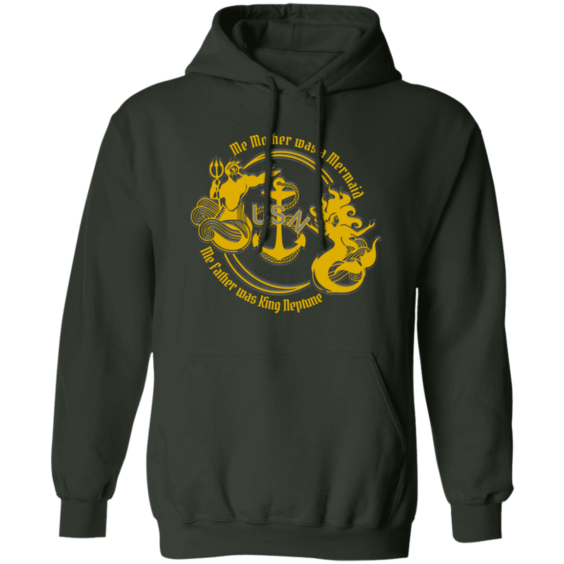Me Mother and Father Gold Pullover Hoodie