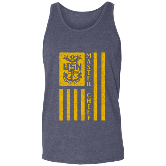 Master Chief Flag Gold Unisex Tank