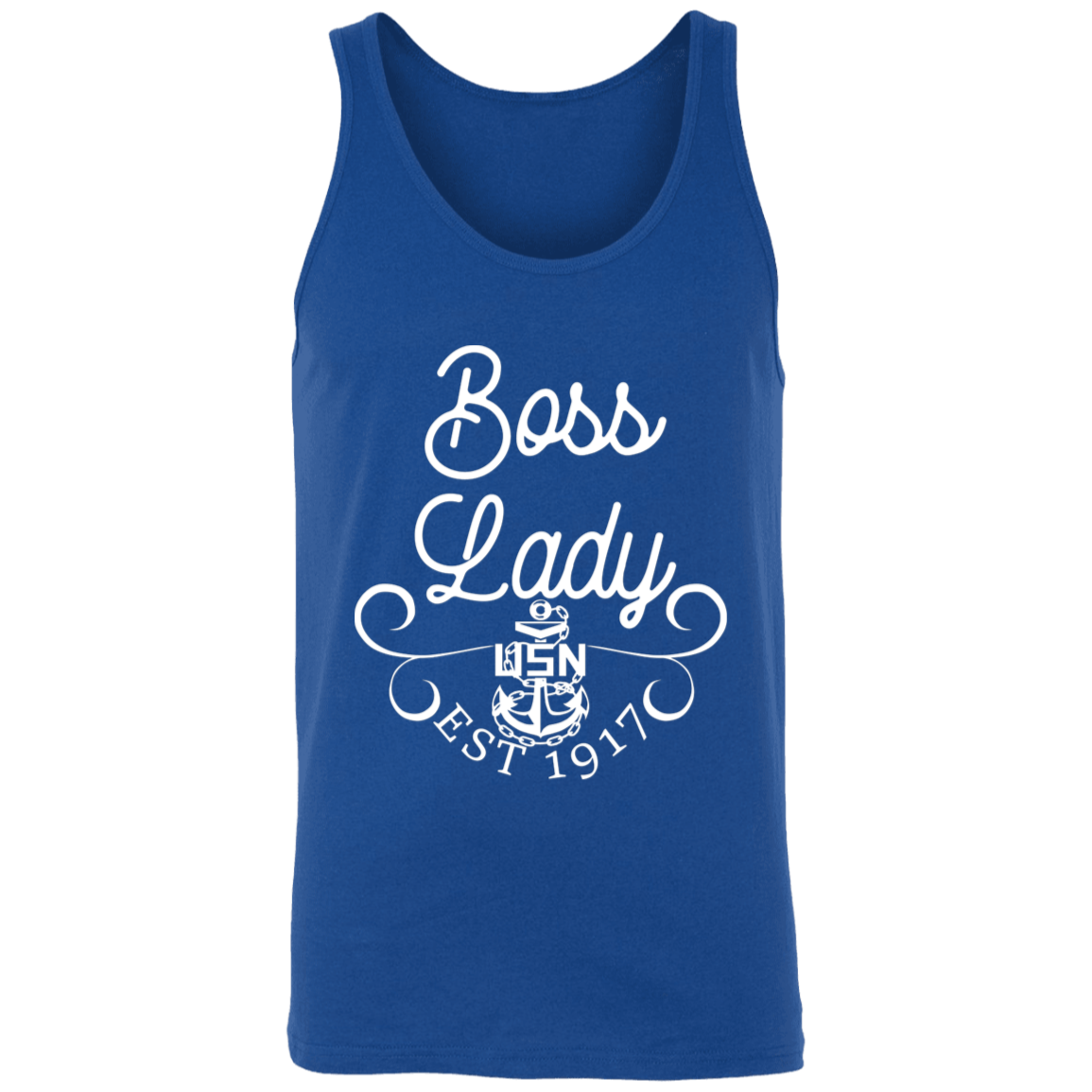 Boss Lady White Design Unisex Tank