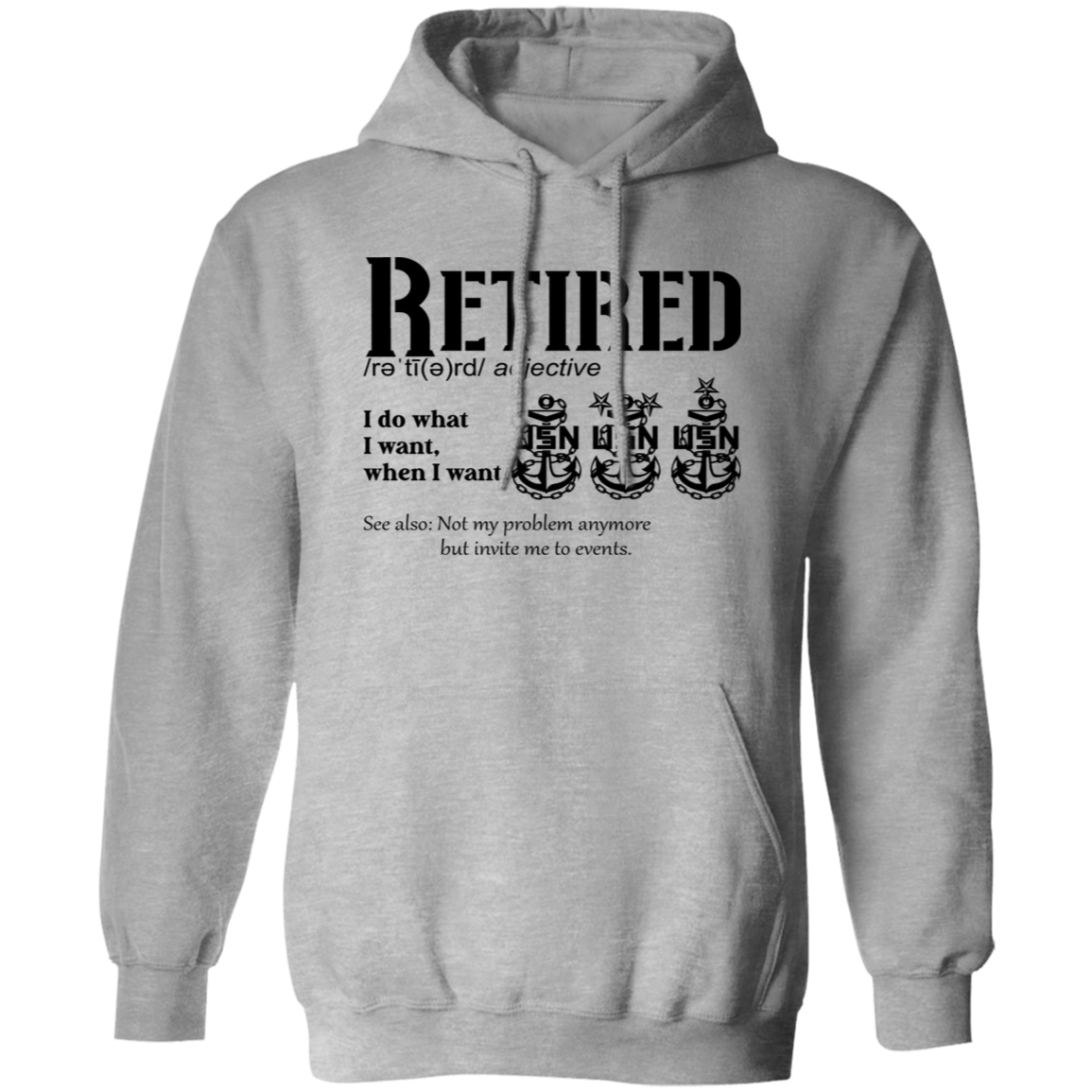 Retired Definition Pullover Hoodie