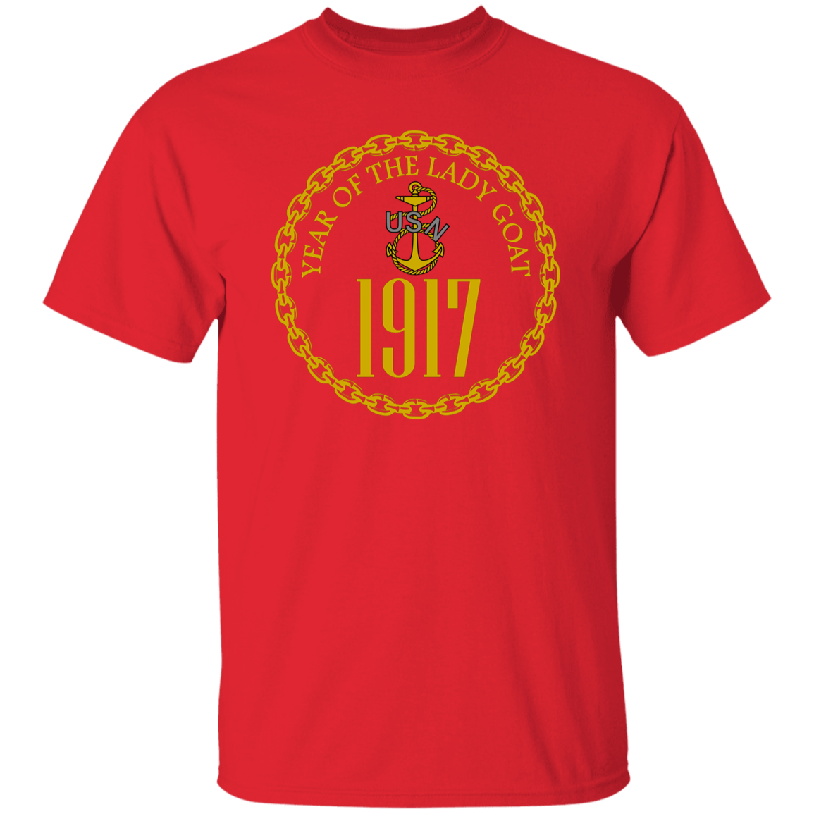 Year of the Lady Goat Gold 5.3 oz. T-Shirt