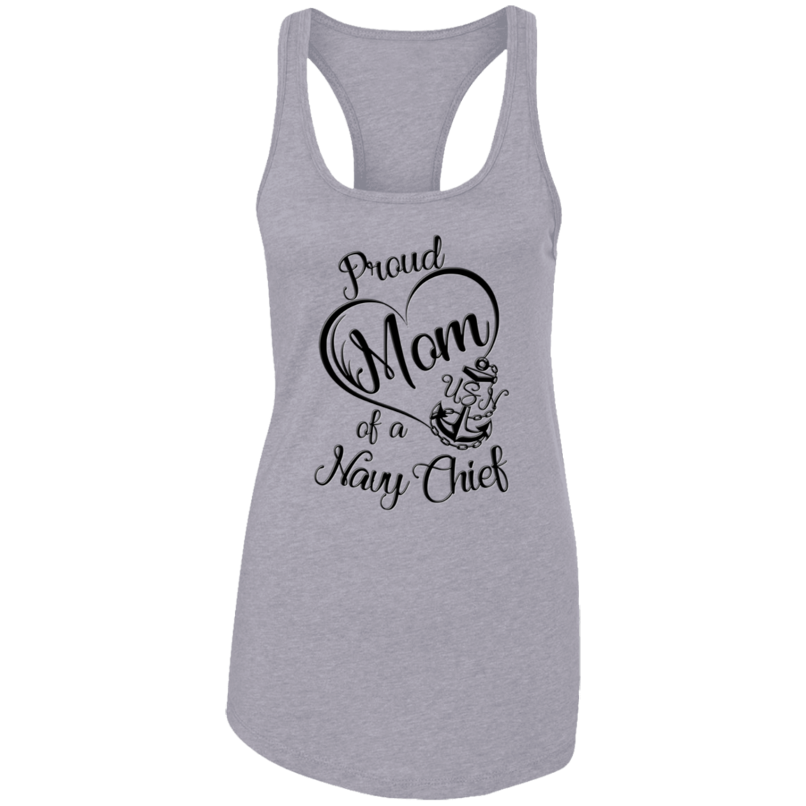 Proud Mom V2 Ladies Racerback Tank