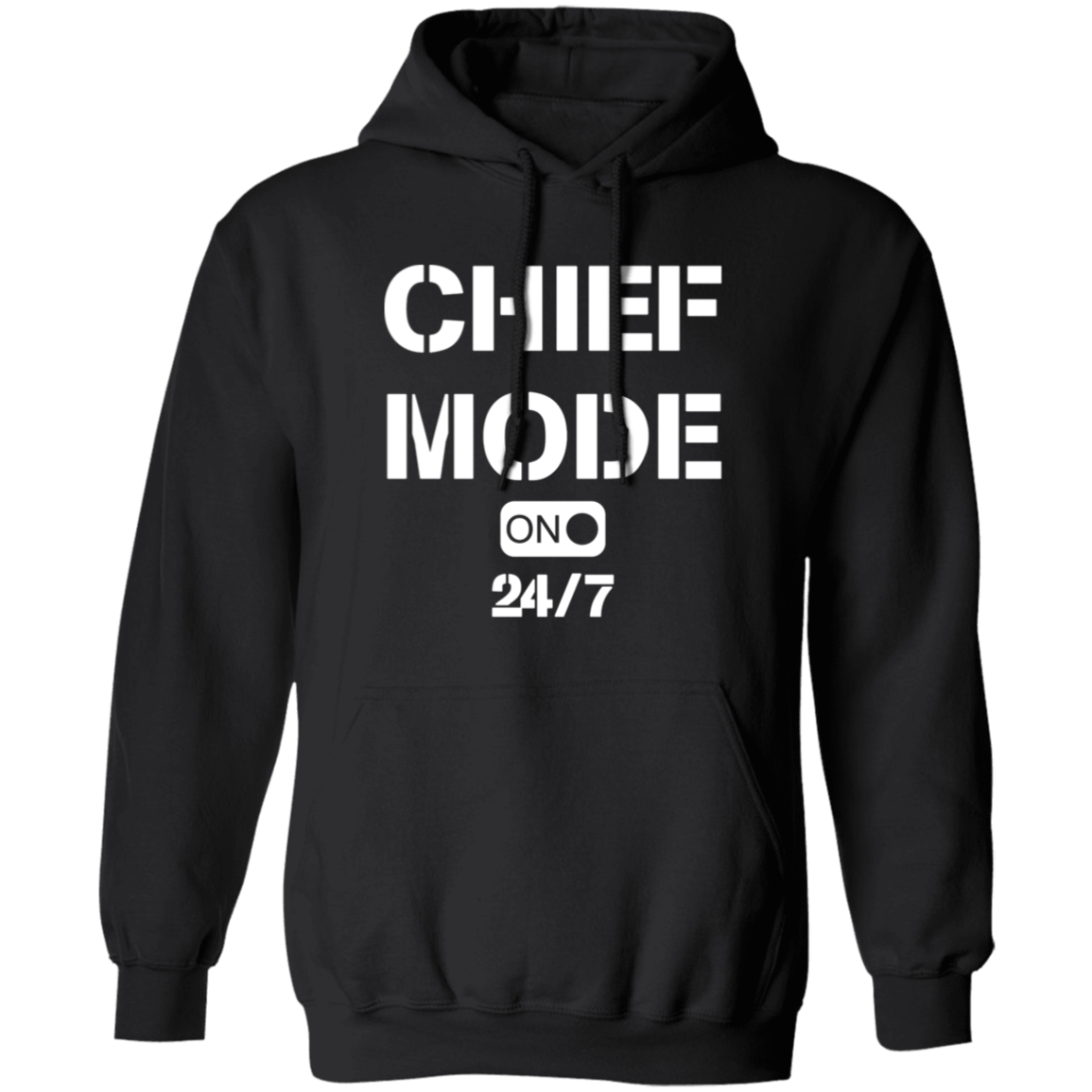 Chief Mode White Pullover Hoodie