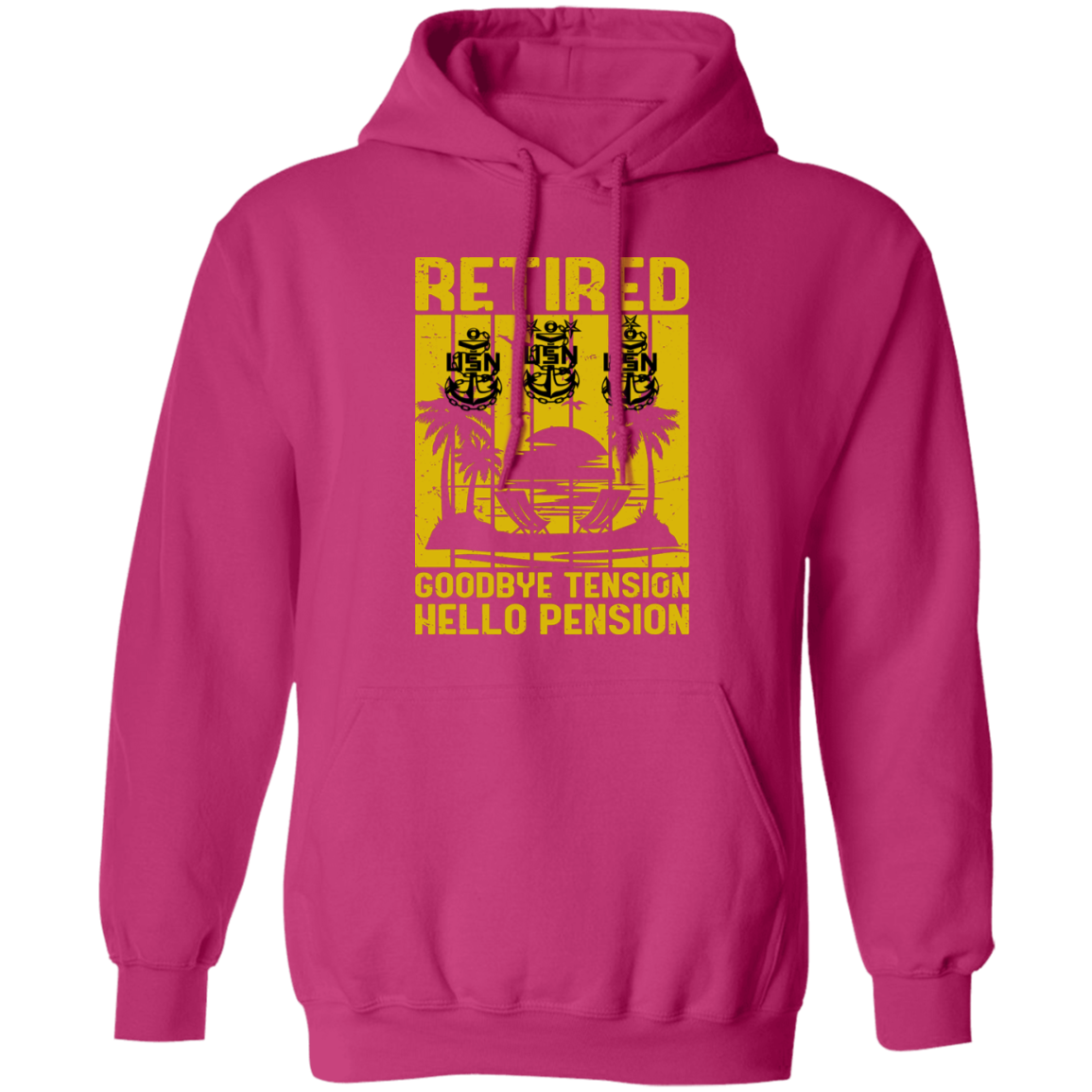 Retired Hello Pension V2 Pullover Hoodie