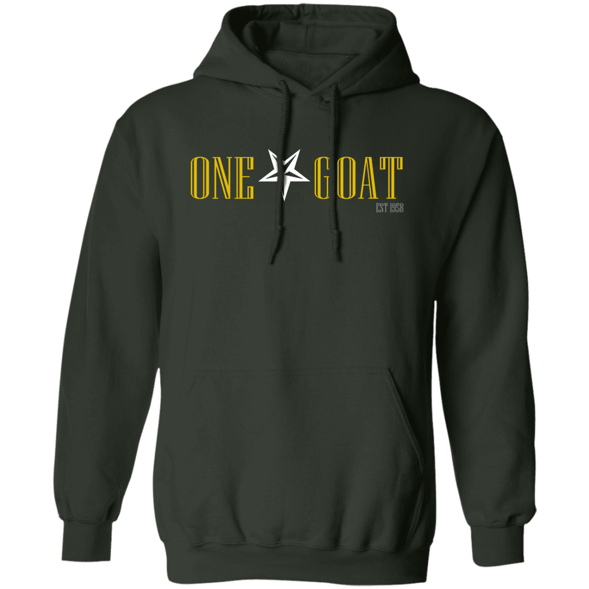 One Star Goat Gold Pullover Hoodie