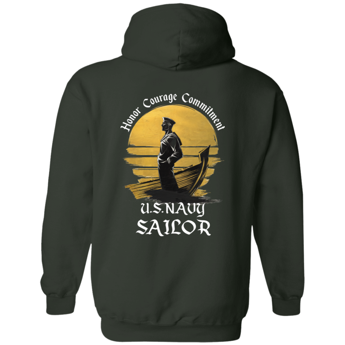 Navy Sailor Pullover Hoodie