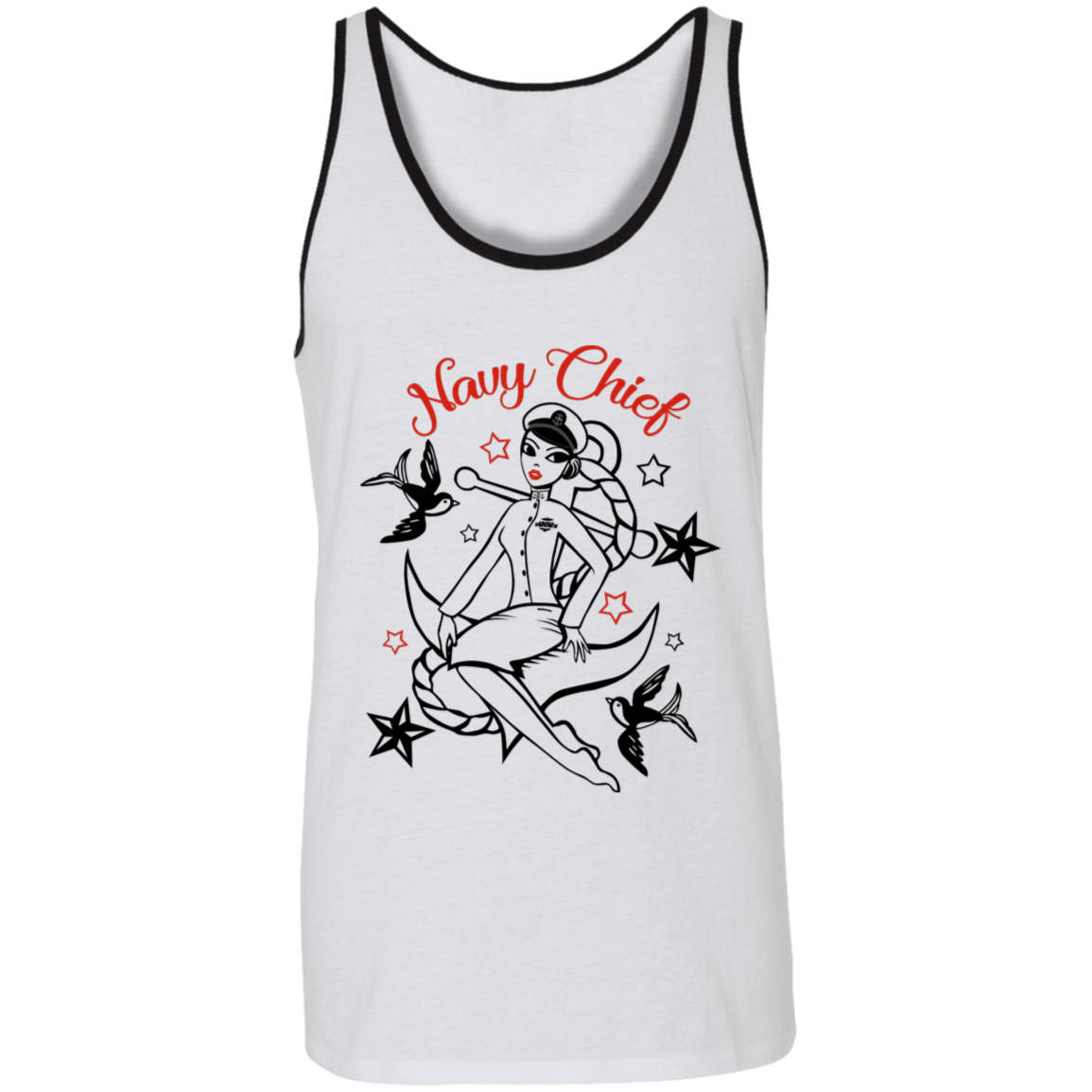 Navy Chief Pin Up Unisex Tank
