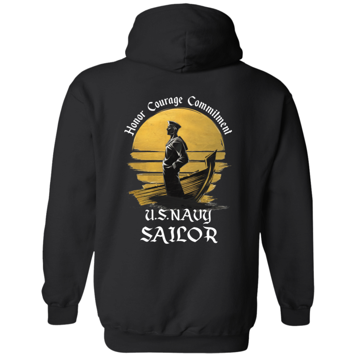 Navy Sailor Pullover Hoodie