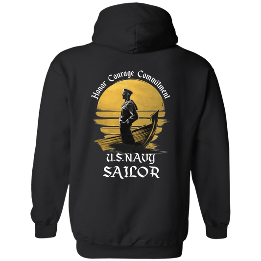 Navy Sailor Pullover Hoodie