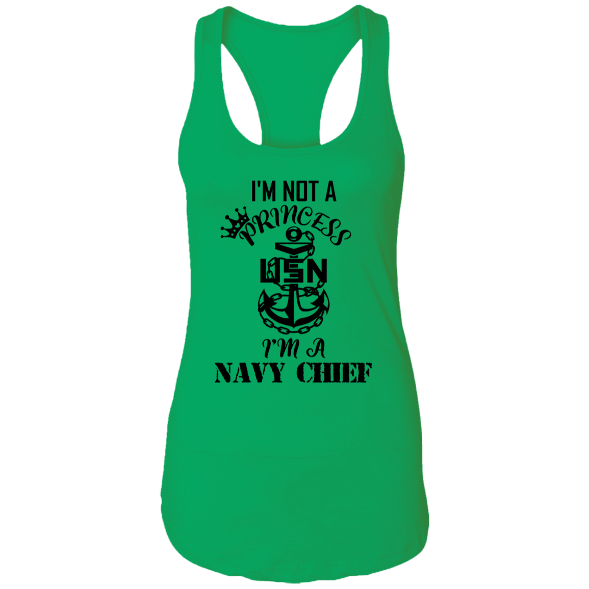 I'm not a Princess Ladies Racerback Tank