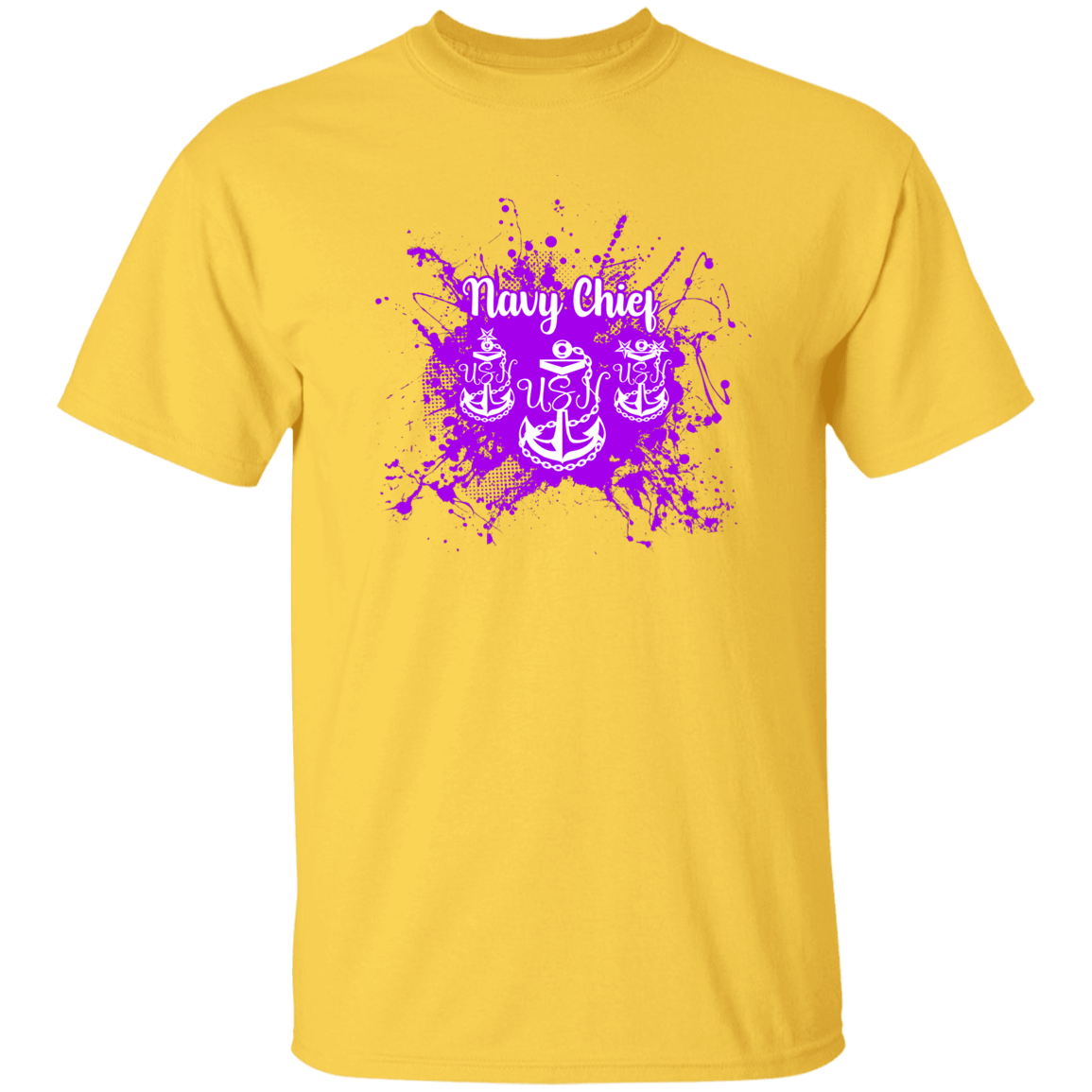 Navy Chief Purple Paint 5.3 oz. T-Shirt