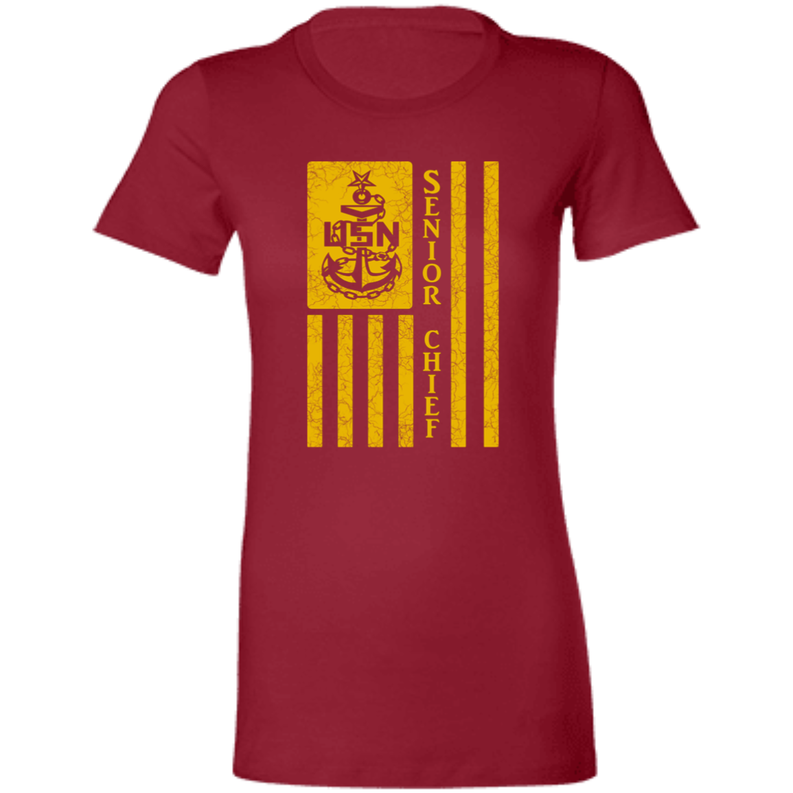 Senior Chief Flag Gold Ladies' Favorite T-Shirt