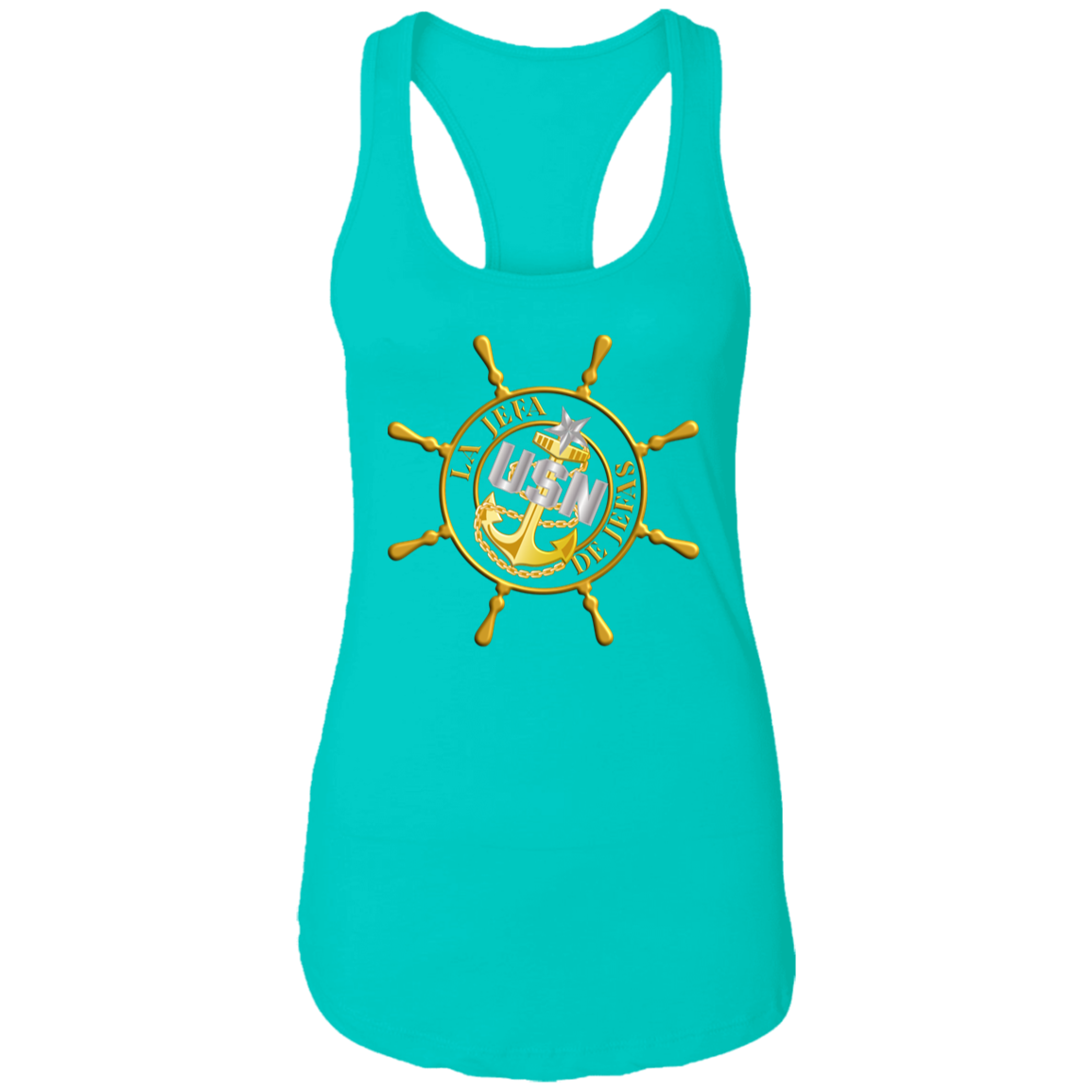 Ships Wheel Senior Jefa Racerback Tank