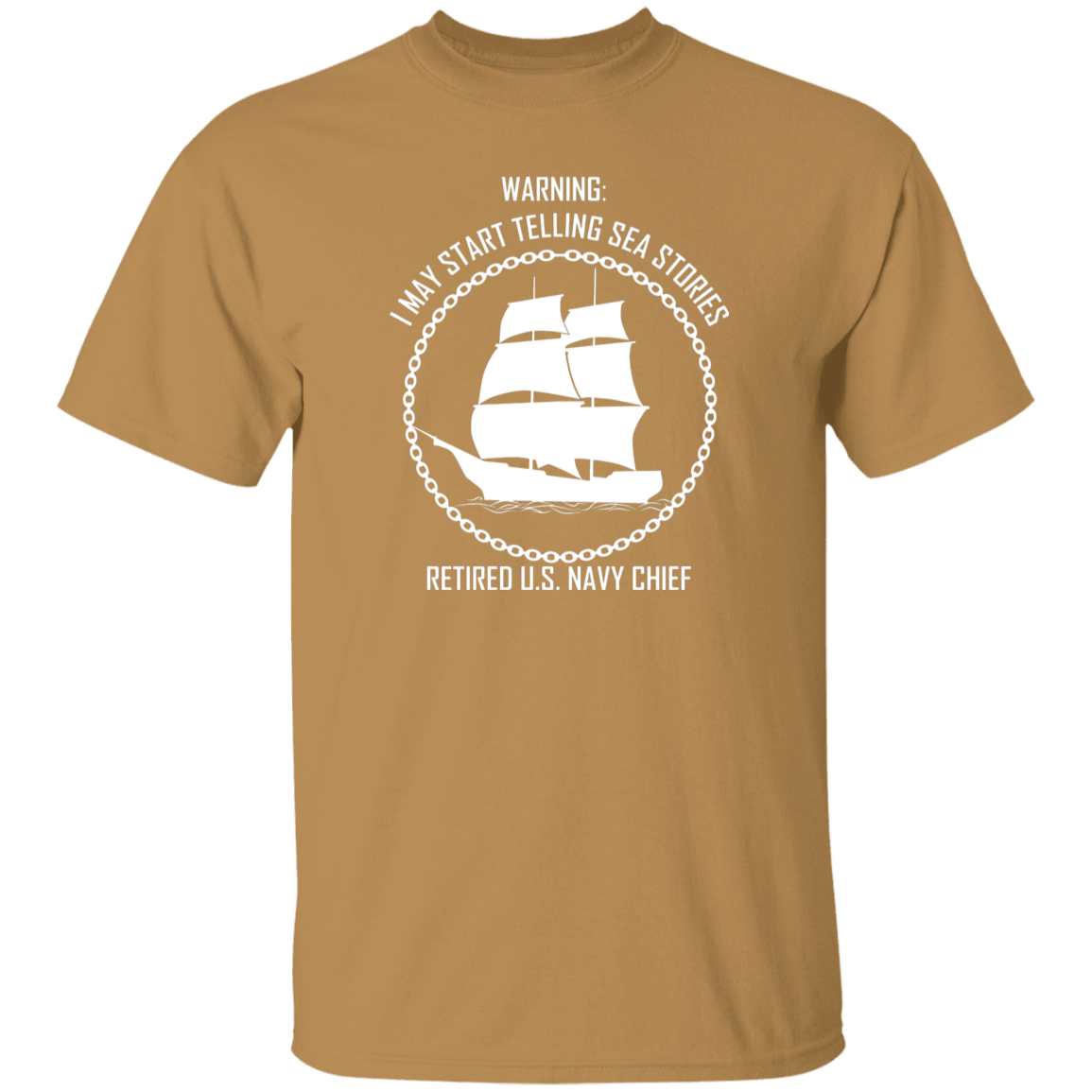 Retired Sea Stories White 5.3 oz. T-Shirt