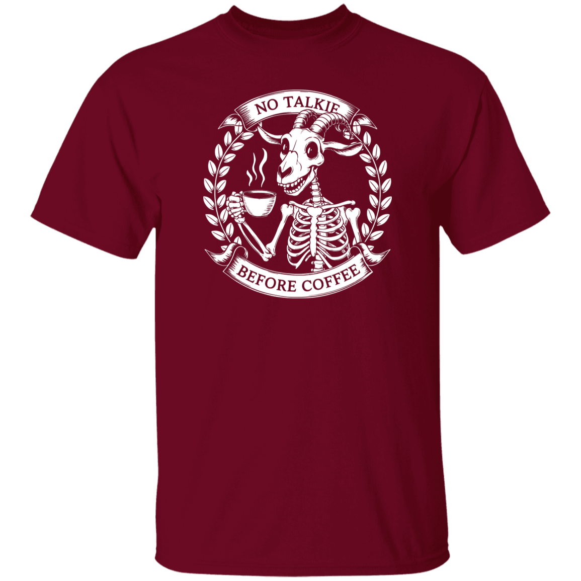 No Talkie Before Coffee 5.3 oz. T-Shirt
