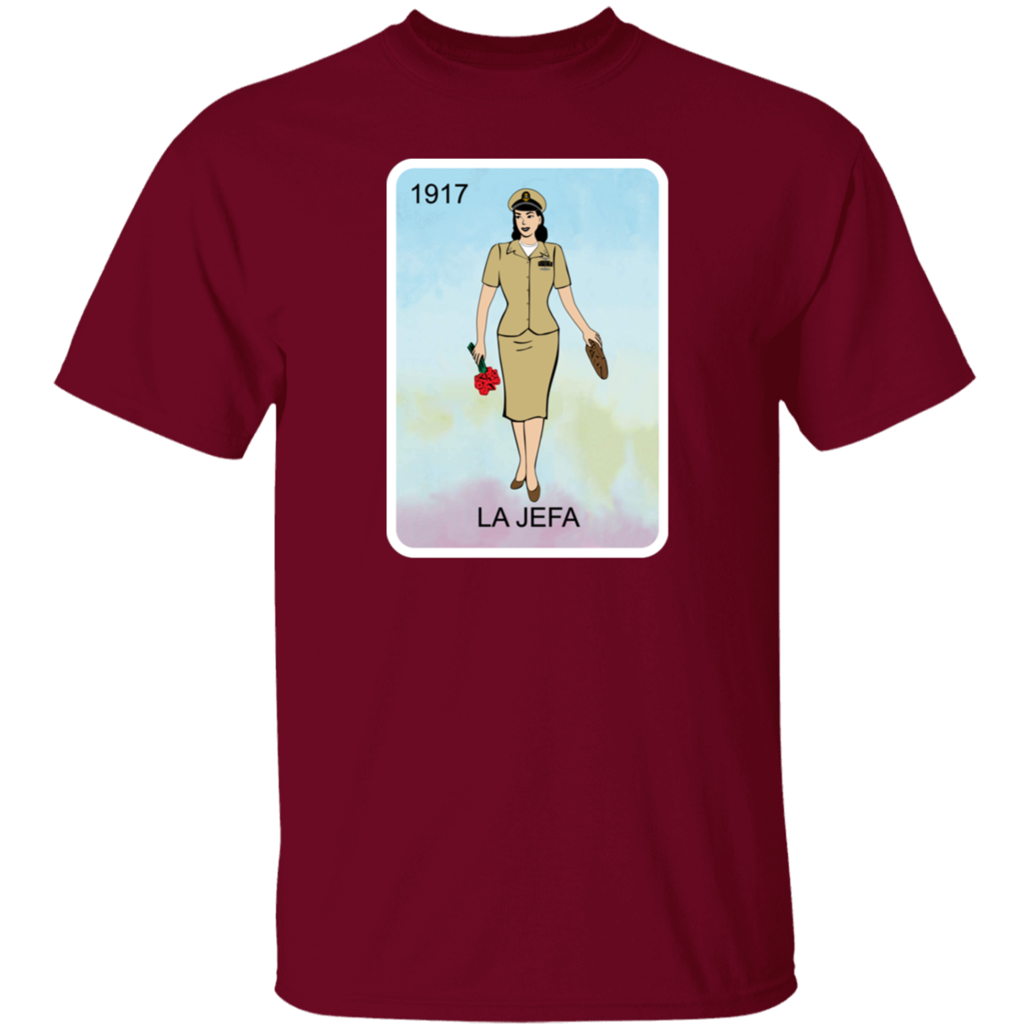 La Jefa Brown Shoe 5.3 oz. T-Shirt