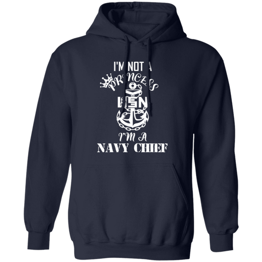 I'm not a Princess White Design Pullover Hoodie