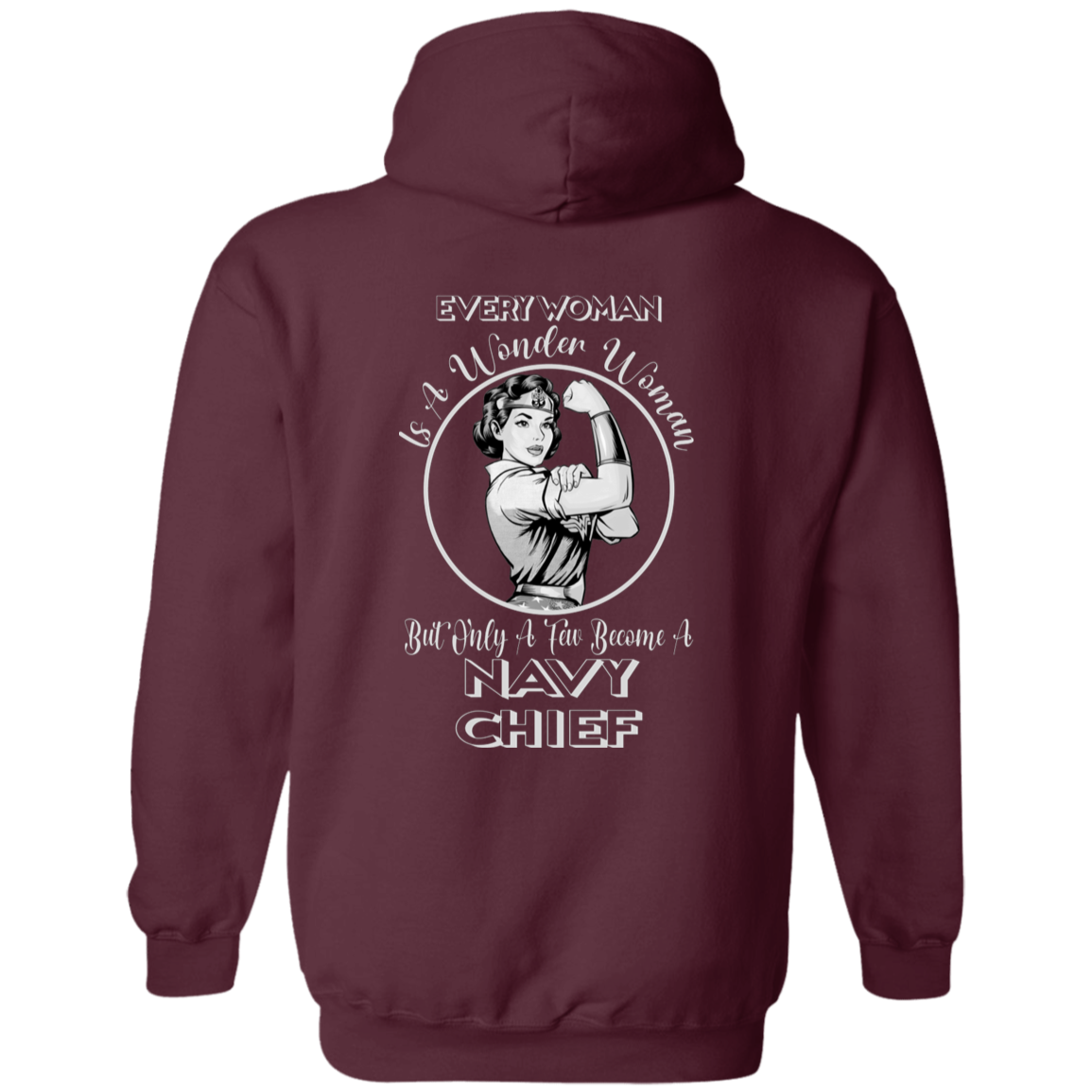 Every Wonder Woman BW Pullover Hoodie