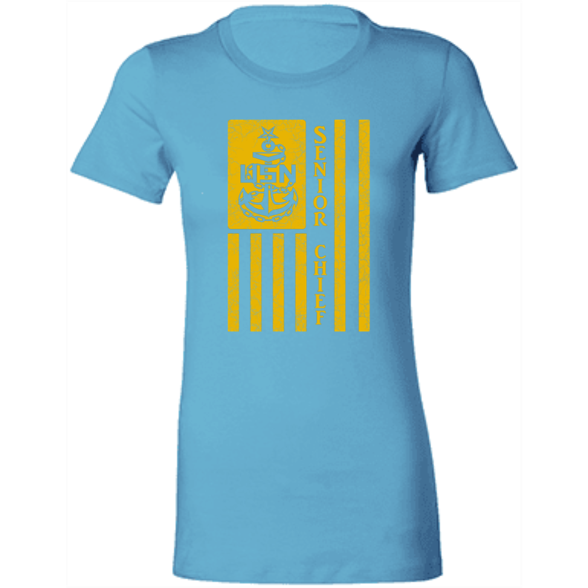 Senior Chief Flag Gold Ladies' Favorite T-Shirt